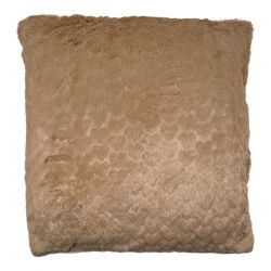 Faux fur cushion with 450g filling 45x45