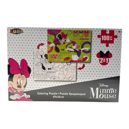 Puzzle de coloriage 100 pièces Minnie