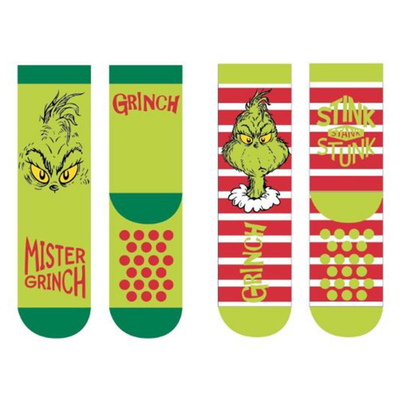 Lot de 2 chaussettes Le Grinch