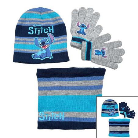 Bonnet Gants Snood Garçon Lilo & Stitch