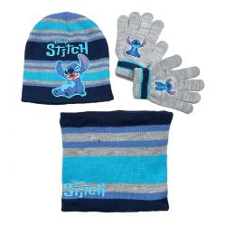 Bonnet Gants Snood Garçon Lilo & Stitch