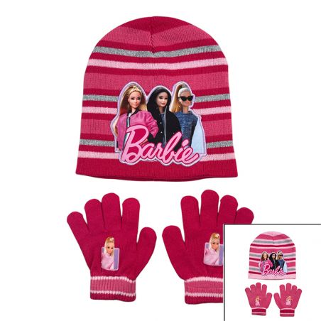 Bonnet Gants Fille Barbie