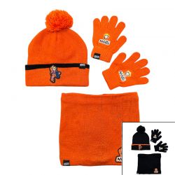 Bonnet gant snood Naruto