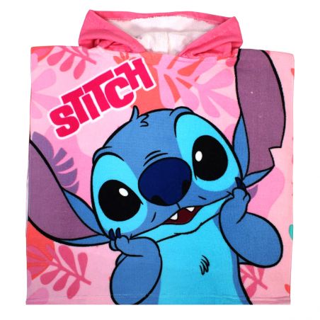 Poncho polyester Lilo et Stitch