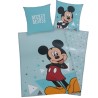 Housse de couette + taie d'oreiller Mickey