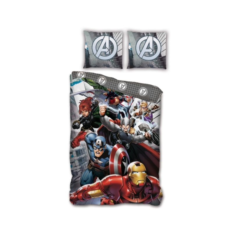 Housse de couette + taie d'oreiller Avengers