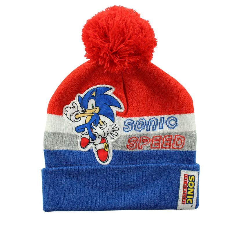 Bonnet avec pompon Sonic